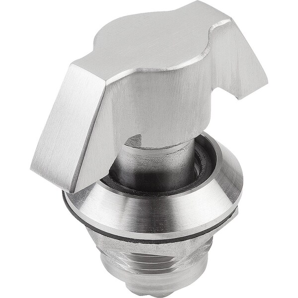 Kipp Quarter-Turn Lock, H=18, Stainless Steel Bright K1108.1186 - main